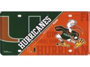 Miami Hurricanes Metal License Plate