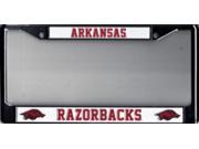 Arkansas Razorbacks Chrome License Plate Frame