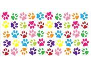 Colorful Paw Prints Photo License Plate
