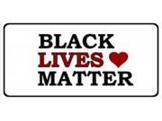 Black Lives Matter Heart Photo License Plate