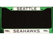 Seattle Seahawks Anodized Green License Plate Frame