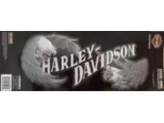 Harley Davidson Text With Eagles Rear Window Stick On Decal