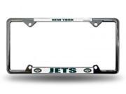 New York Jets Thin Top Chrome License Plate Frame