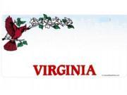 Virginia State Look A Like Photo License Plate All wording is Free