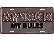 My Truck My Rules License Plate