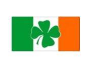 Shamrock Centered on Irish Flag Plate