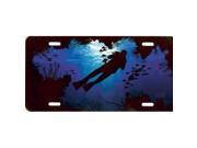 Cave Diver in Water License Plate