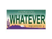 Arizona Whatever Photo License Plate Free Personalization on this Plate
