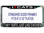 I Heart Cats They Taste Like Chicken Frame