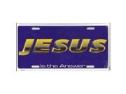 Jesus is the Answer License Plate