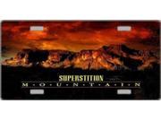 AZ. Superstition Mountains Sunset License Plate