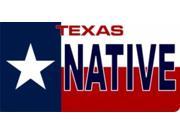 Texas State Flag Native Photo License Plate Free Personalization on this Plate