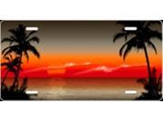 Mocha Sunset Airbrush License Plate Free Names on this Air Brush