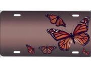 Butterflies on Mocha Airbrush License Plate Free Names on this Air Brush