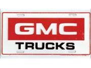 GMC Truck on White License Plate