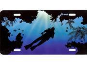 Cave Diver Airbrush License Plate Free Names on this Air Brush