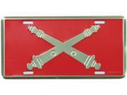 Field Artillery crossed cannons License Plate