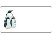Offset Penguin Family on White Photo License Plate Free Personalization on this plate