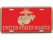 U.S Marine Globe Anchor License Plate