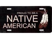 Proud to be a Native American License Plate
