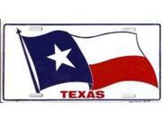 Texas Waving Flag License Plate