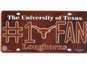 Texas Longhorns 1 Fan License Plate