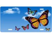 Butterflies with Clouds License Plate Free Personalization on this plate