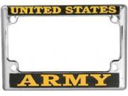 U.S Army Chrome Motorcycle License Frame. Free Screw Caps Included