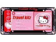 Hello Kitty License Frame Decal Keychain Set. Free Screw Caps Included