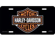 Harley Davidson Black Laser License Plate