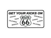 Route 66 8 States Photo License Plate