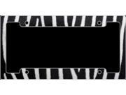 Zebra Metal License Plate Frame Free Screw Caps with this Frame