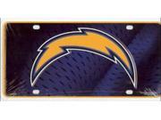 San Diego Chargers Metal License Plate
