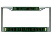 U.S. Army 2nd Lieutenant Chrome Frame