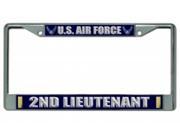 U.S. Air Force 2nd Lieutenant Chrome Frame