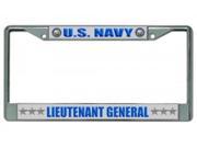 U.S. Navy Lieutenant General Chrome Frame