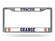 Syracuse Chrome License Plate Frame Free Screw Caps with this Frame