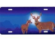 Deer on Blue License Plate Free Personalization on this plate