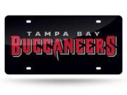 Tampa Bay Buccaneers Black Laser License Plate