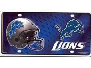 Detroit Lions Metal License Plate