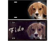 Beagle Airbrush License Plate Free Names on this Air Brush