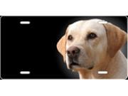 Yellow Lab Airbrush License Plate Free Names on this Air Brush