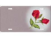Red Roses Offset Airbrush License Plate Free Names on this Air Brush