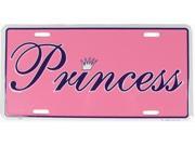 Pink Princess License Plate