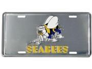 Seabees Anodized License Plate