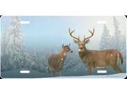 Winter Deer Airbrush License Plate Free Names on this Air Brush