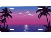Blue Pink Scenic License Plate Free Personalization on this plate