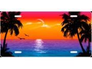 Fluffy Palms Full Color Airbrush License Plate Free Names on this Air Brush