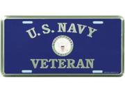 US Navy Veteran License Plate