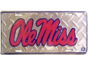Ole Miss Diamond License Plate
